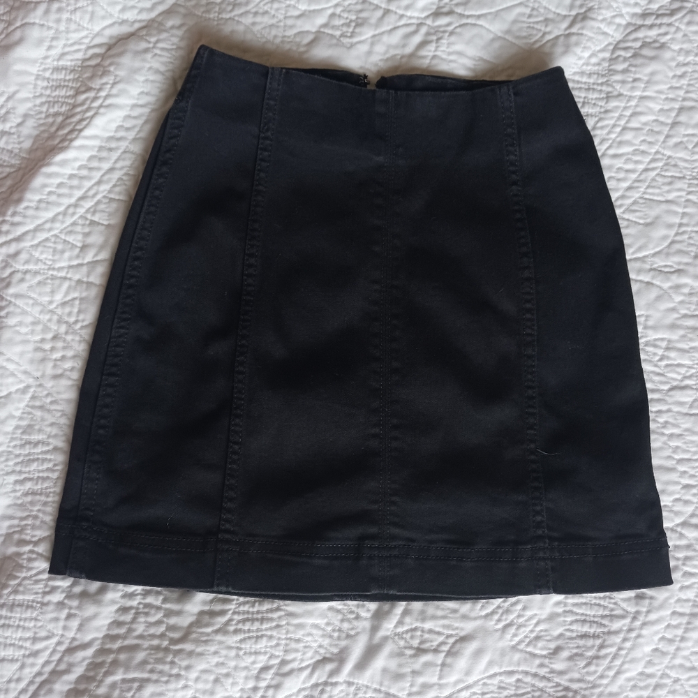 Womens 00 black mini skirt